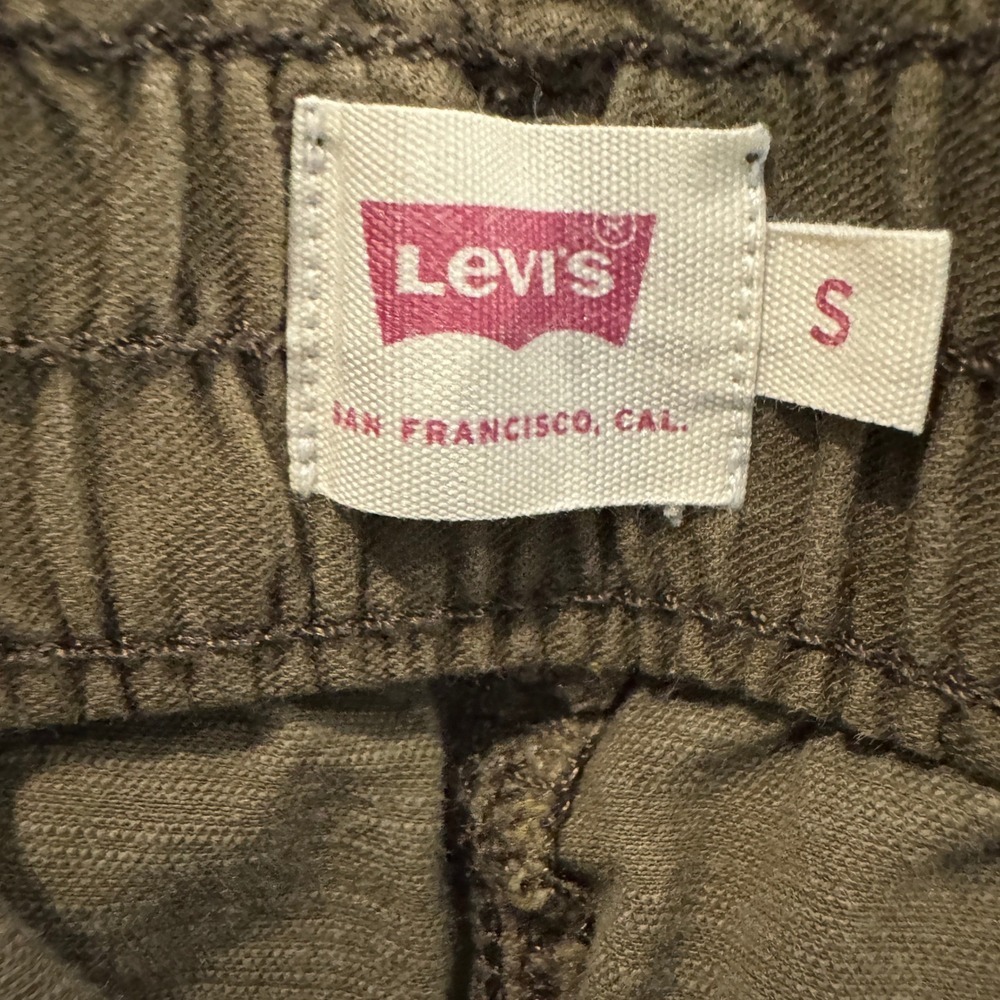 Levi's Tapered Jet Set Pull-On Belted Pants Paper Bag Style Women's size S Y2K - Picture 7 of 11